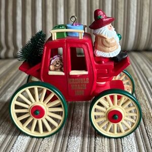 Hallmark Keepsake Ornament dated 1988 "HERE COMES SANTA" series Kringle Koach